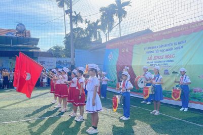 HỘI KHOẺ PHÙ ĐỔNG TRƯỜNG TIỂU HỌC NGHĨA THUẬN.